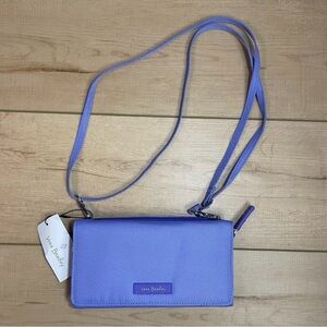 Vera Bradley RFID Wallet Crossbody Deep Periwinkle Purse